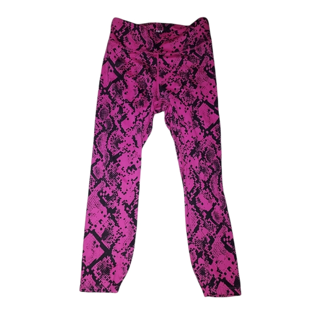 Joy Lab M Leggings Athletic Pants Pink Black